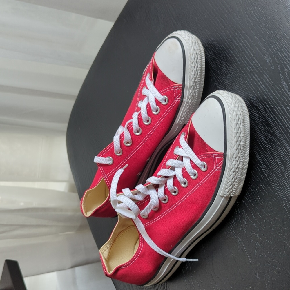 Red Converse ALL STAR Low Top Sneakers